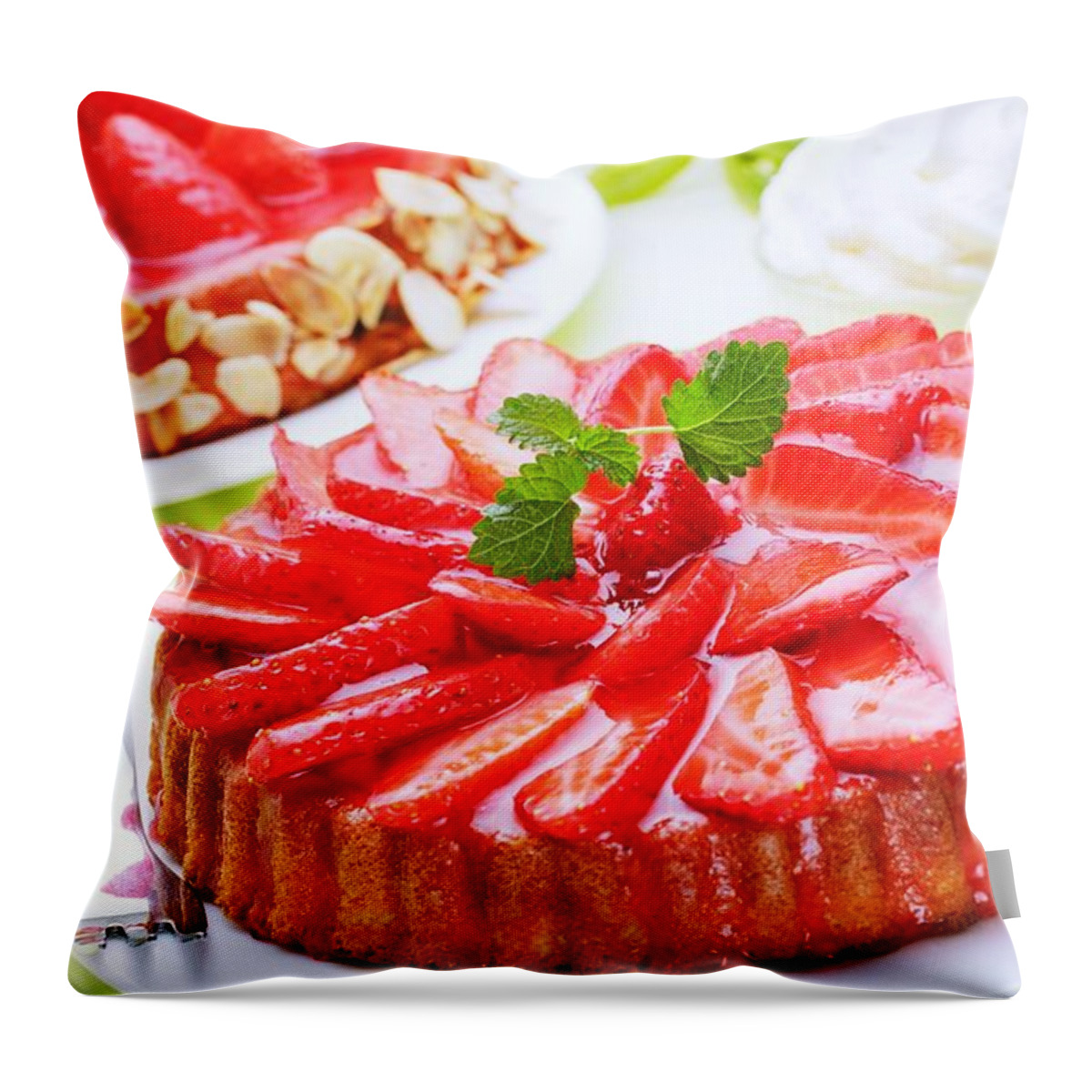 Cake Throw Pillow featuring the photograph Cake #2 by Jackie Russo