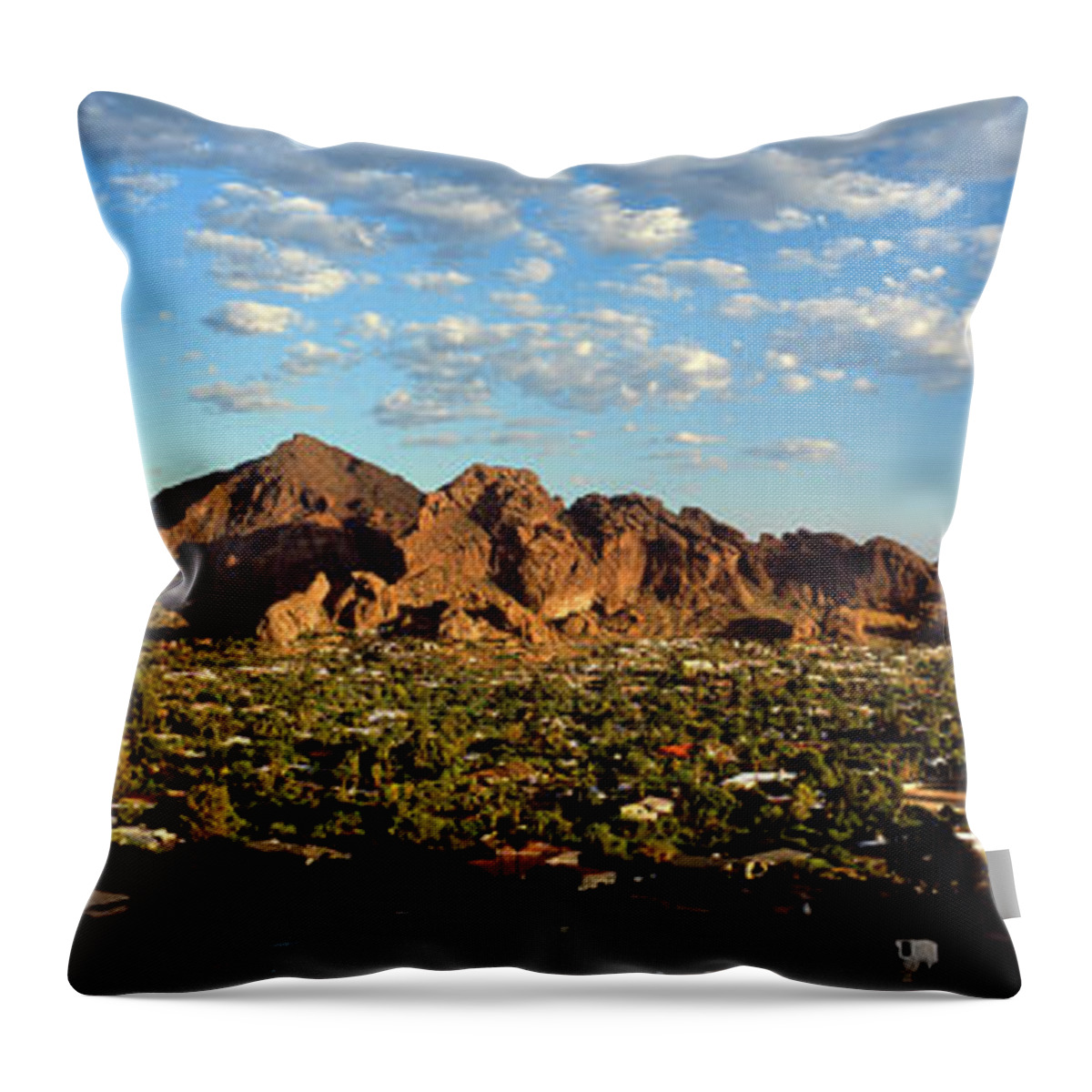 Camelback Mountain Throw Pillow featuring the photograph Camelback Mountain, Phoenix Arizona #2 by Wernher Krutein