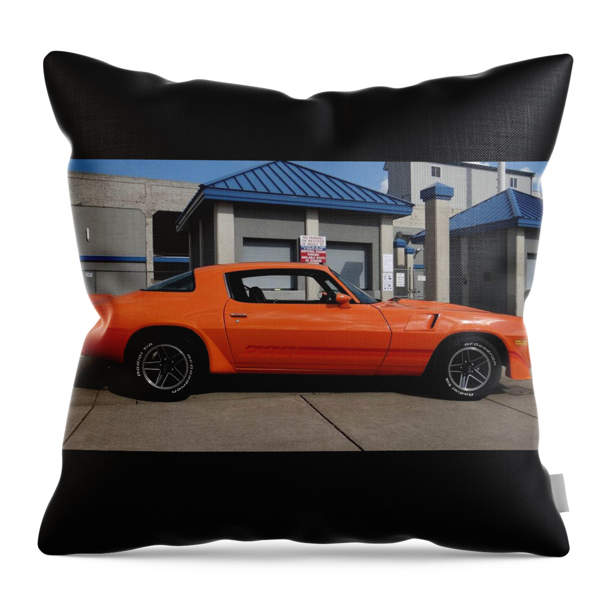 Chevrolet Camaro Z28 Throw Pillow featuring the photograph Chevrolet Camaro Z28 #2 by Jackie Russo