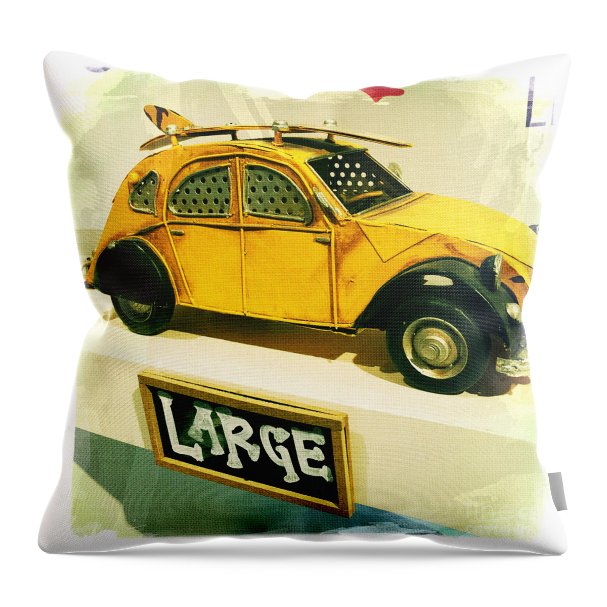 2 Cv Throw Pillow featuring the photograph 2 Cv by Nina Prommer