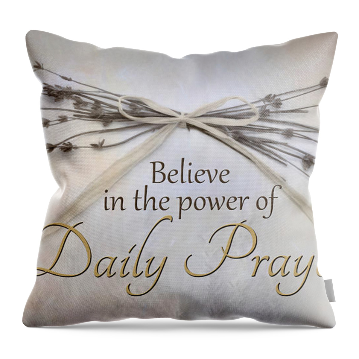 Daily Prayer Throw Pillow featuring the photograph Daily Prayer #1 by Lori Deiter