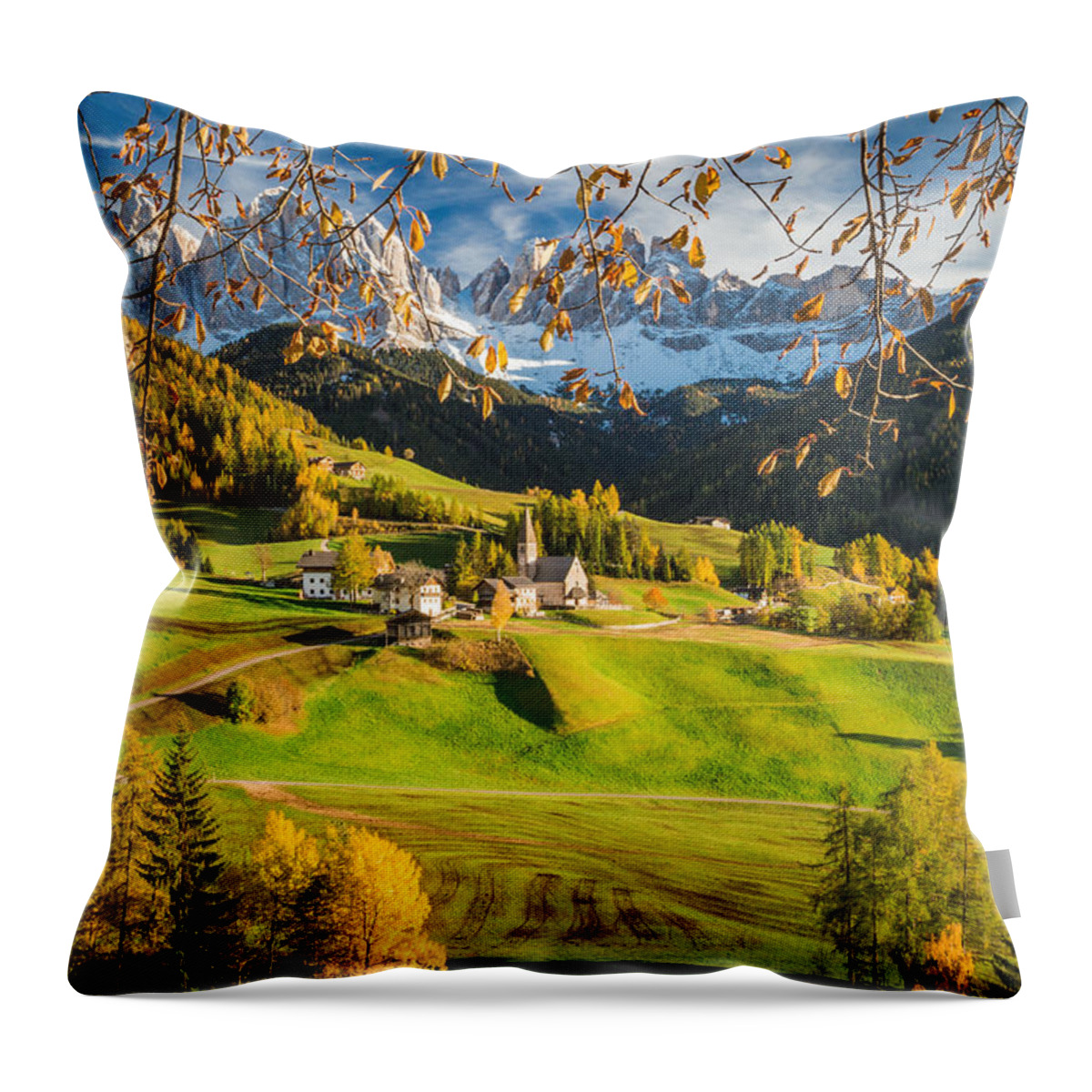 Dolomites Throw Pillow featuring the photograph Dolomites #2 by Stefano Termanini