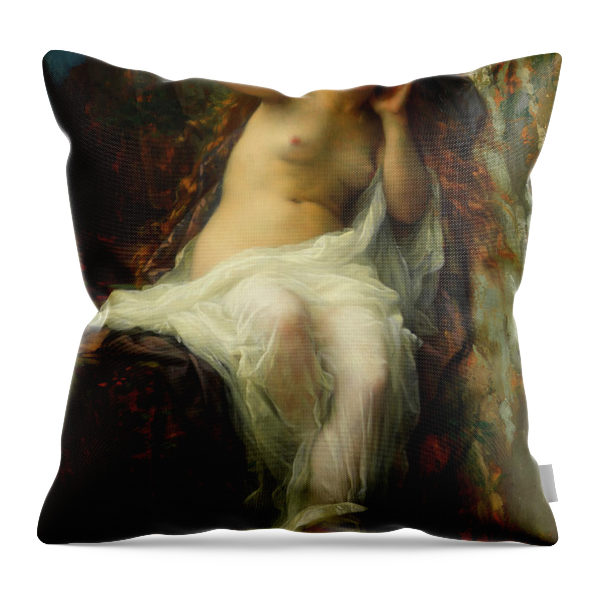 Painting Throw Pillow featuring the painting Echo #2 by Mountain Dreams