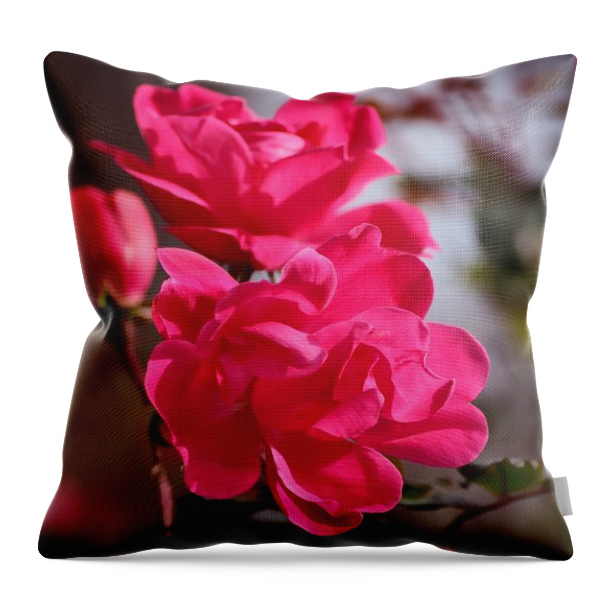 Flora Throw Pillow featuring the photograph Flora No. 2 by Sandy Taylor