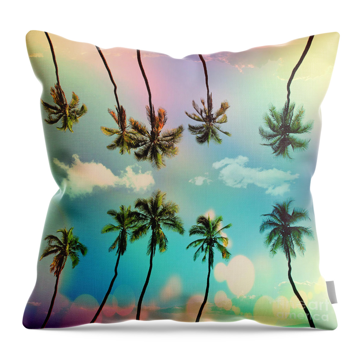 Venice Beach Throw Pillow featuring the digital art Florida #2 by Mark Ashkenazi