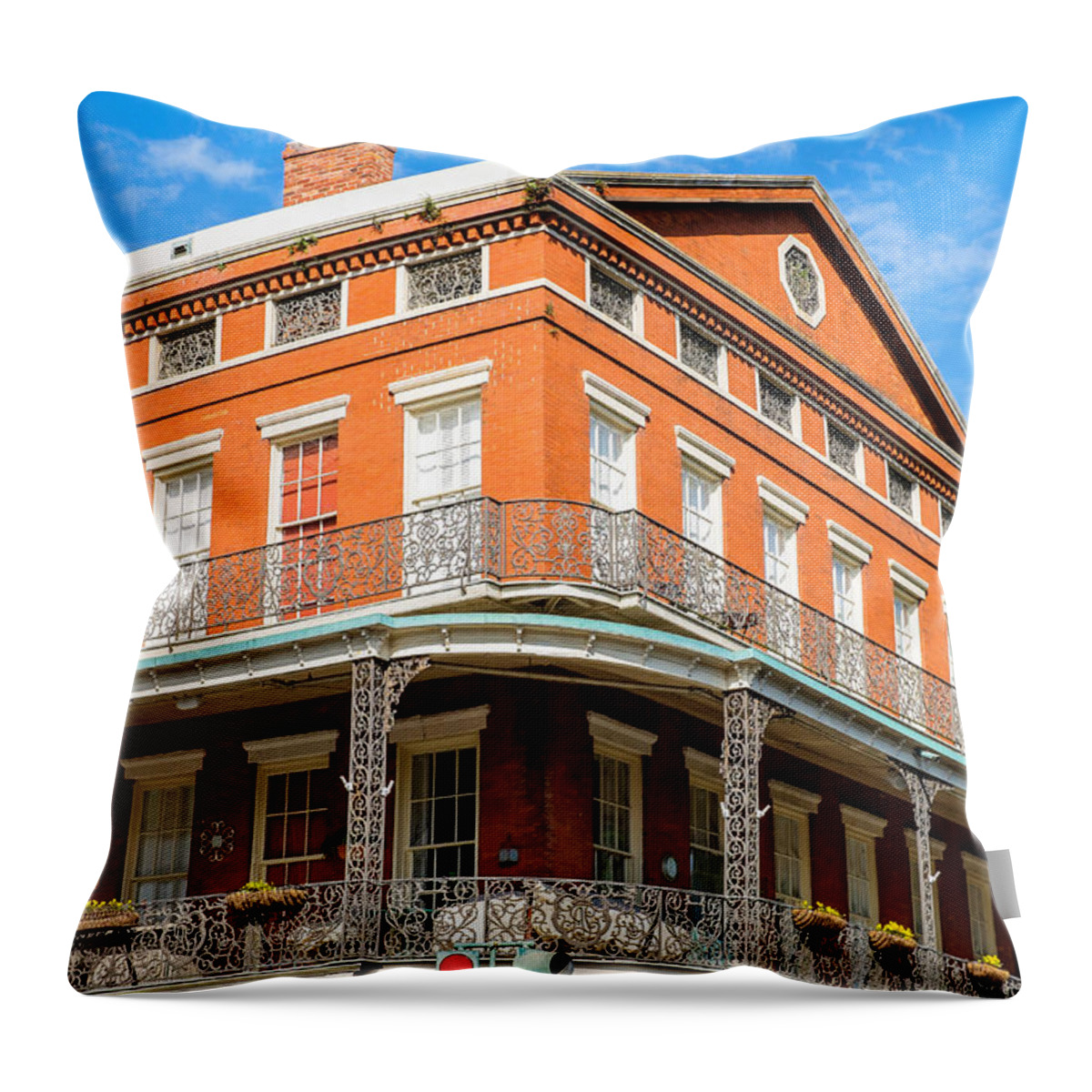 Architecture Throw Pillow featuring the photograph French Quarter #2 by Raul Rodriguez