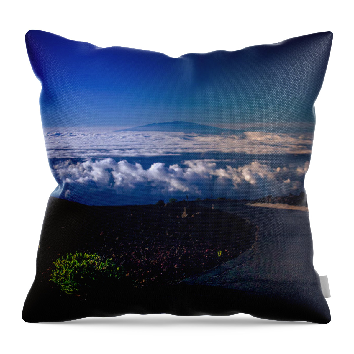 Haleakala Throw Pillow featuring the photograph Haleakala Maui Hawaii #2 by Sharon Mau