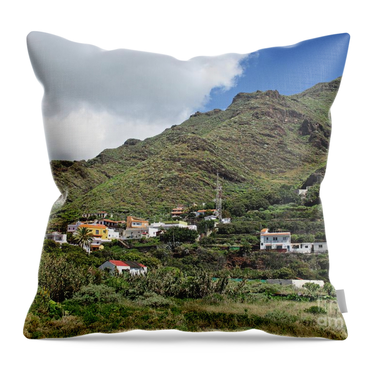 Blue Throw Pillow featuring the photograph Igueste de San Andres #3 by Chani Demuijlder