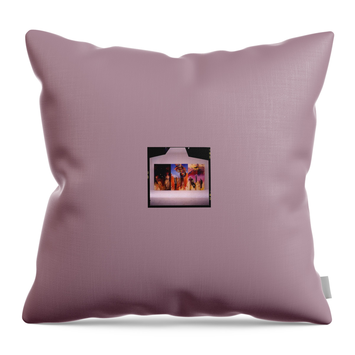 Canvas Throw Pillow featuring the painting Love Hurts #2 by Charles Stuart