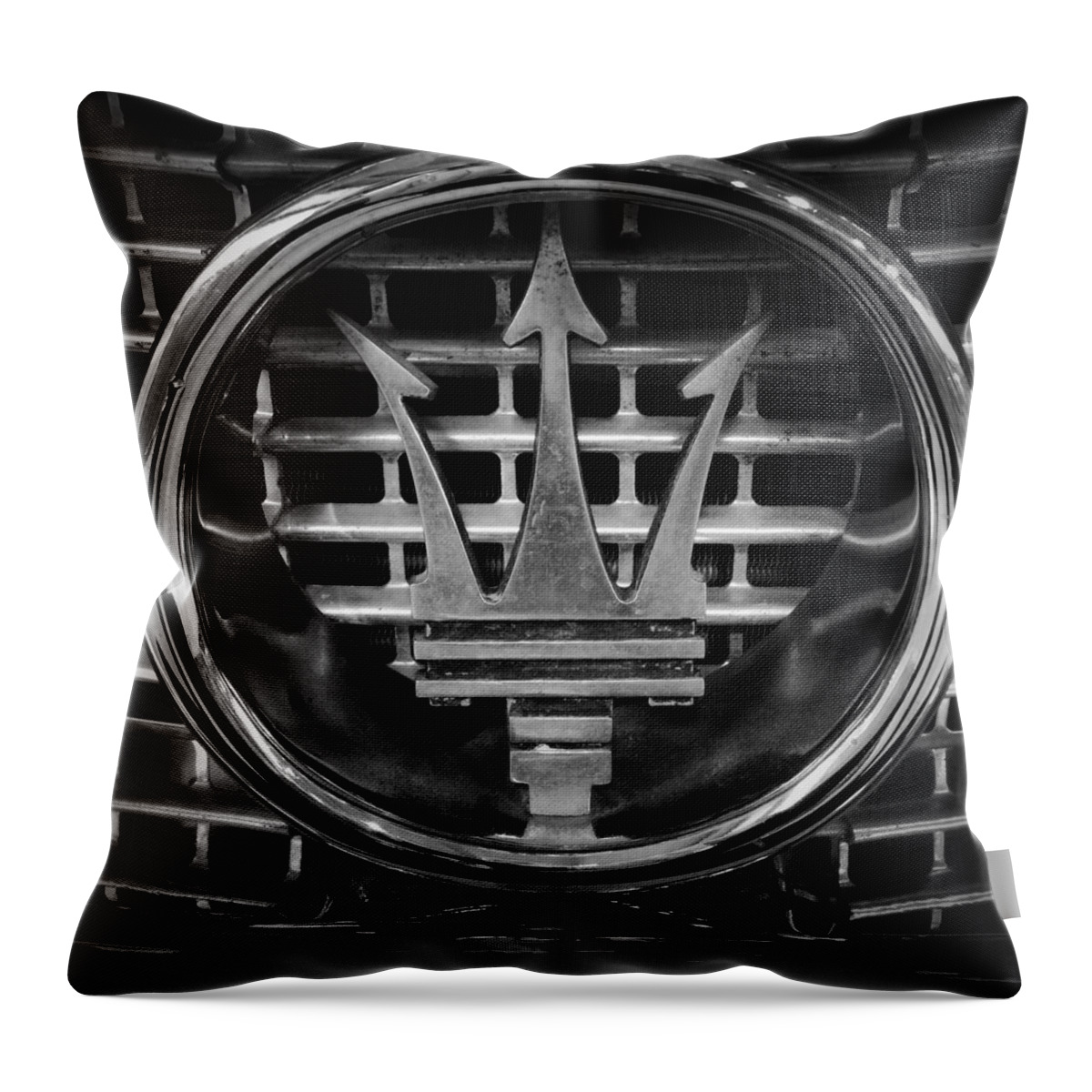 Vintage Throw Pillow featuring the photograph Maserati #2 by Les Cunliffe