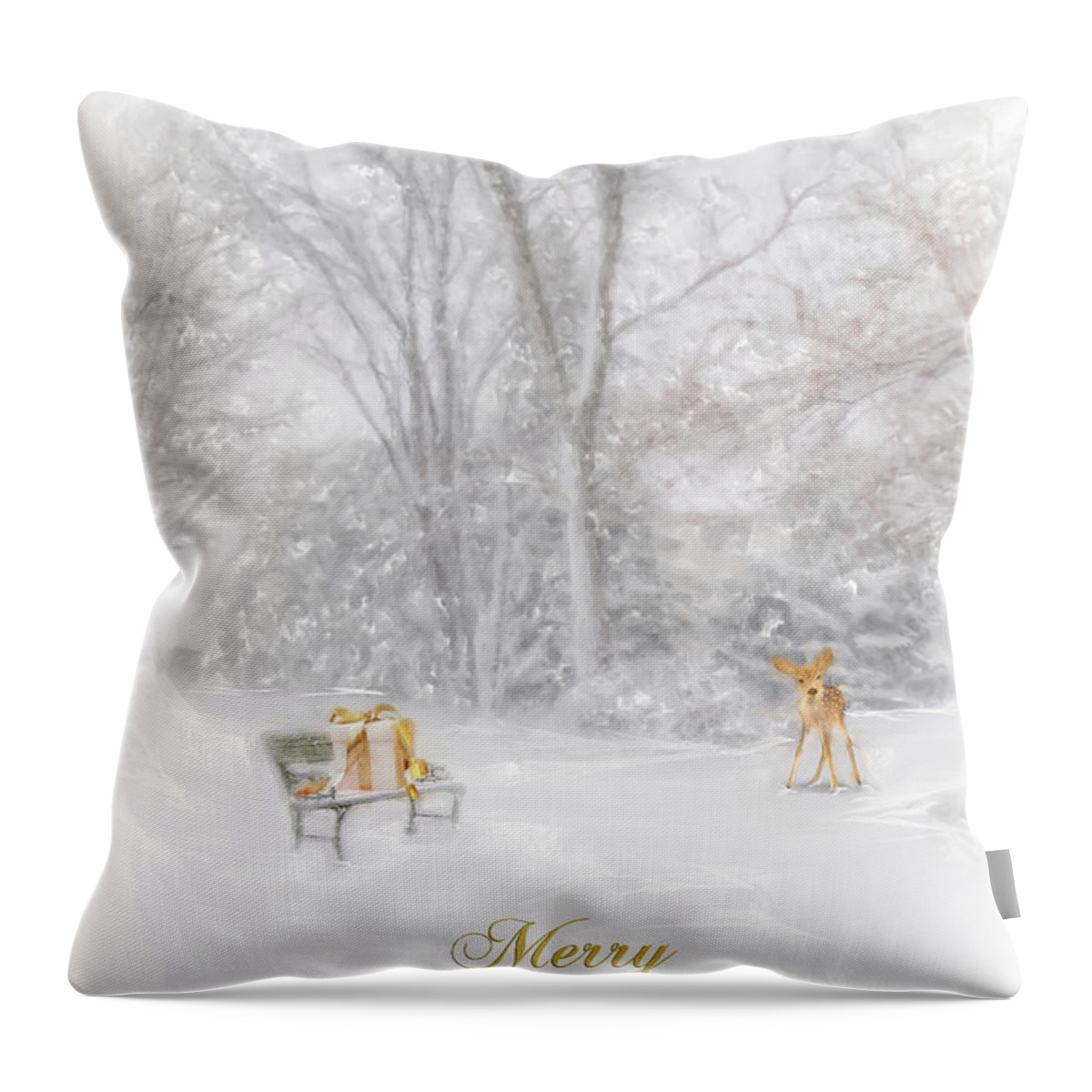 Merry Christmas Throw Pillow featuring the photograph Merry Christmas #2 by Mary Timman