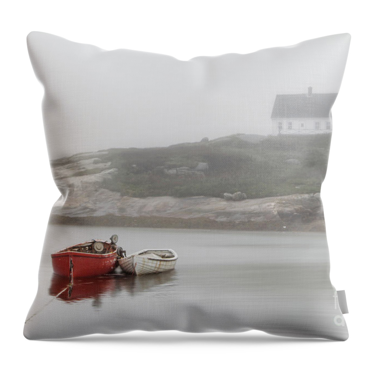 Canada Throw Pillow featuring the photograph Moody Harbor #3 by Karin Pinkham