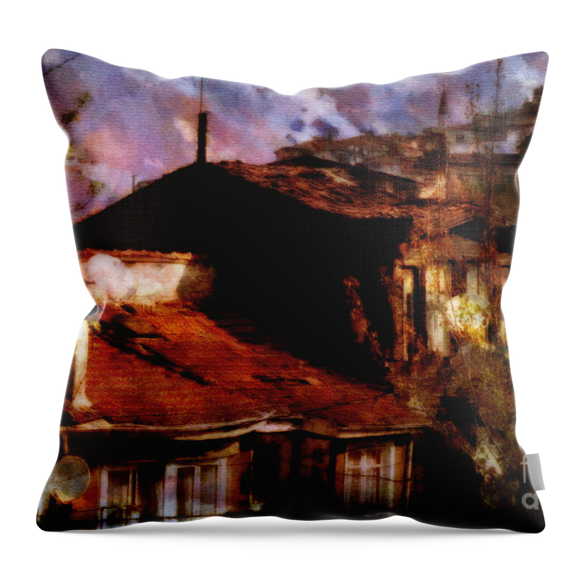 Istanbul Throw Pillow featuring the photograph Old Istanbul #1 by Dariusz Gudowicz