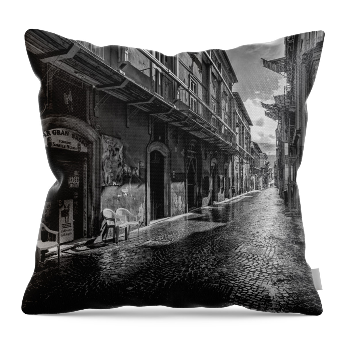 City Throw Pillow featuring the photograph Old town italy #2 by Elmer Jensen