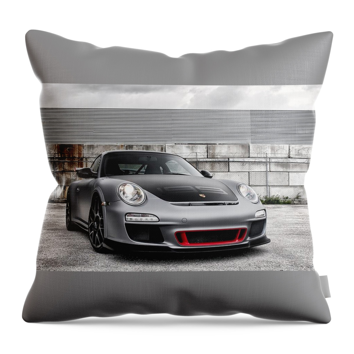 Porsche Throw Pillow featuring the photograph Porsche #2 by Jackie Russo