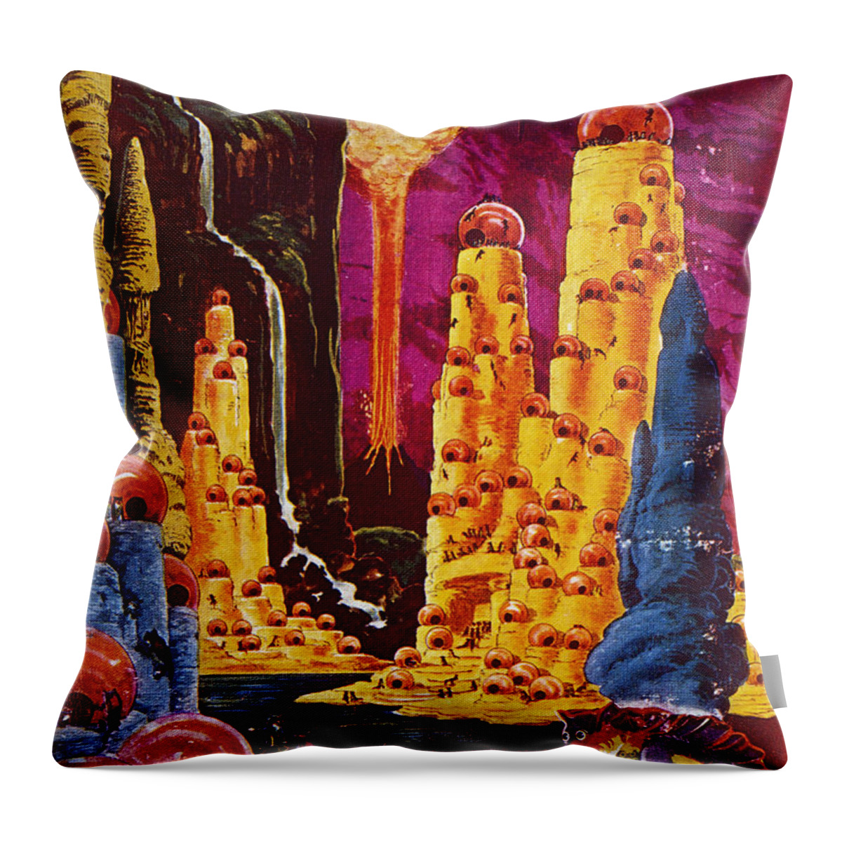 1941 Throw Pillow featuring the photograph Science Fiction Magazine #2 by Granger