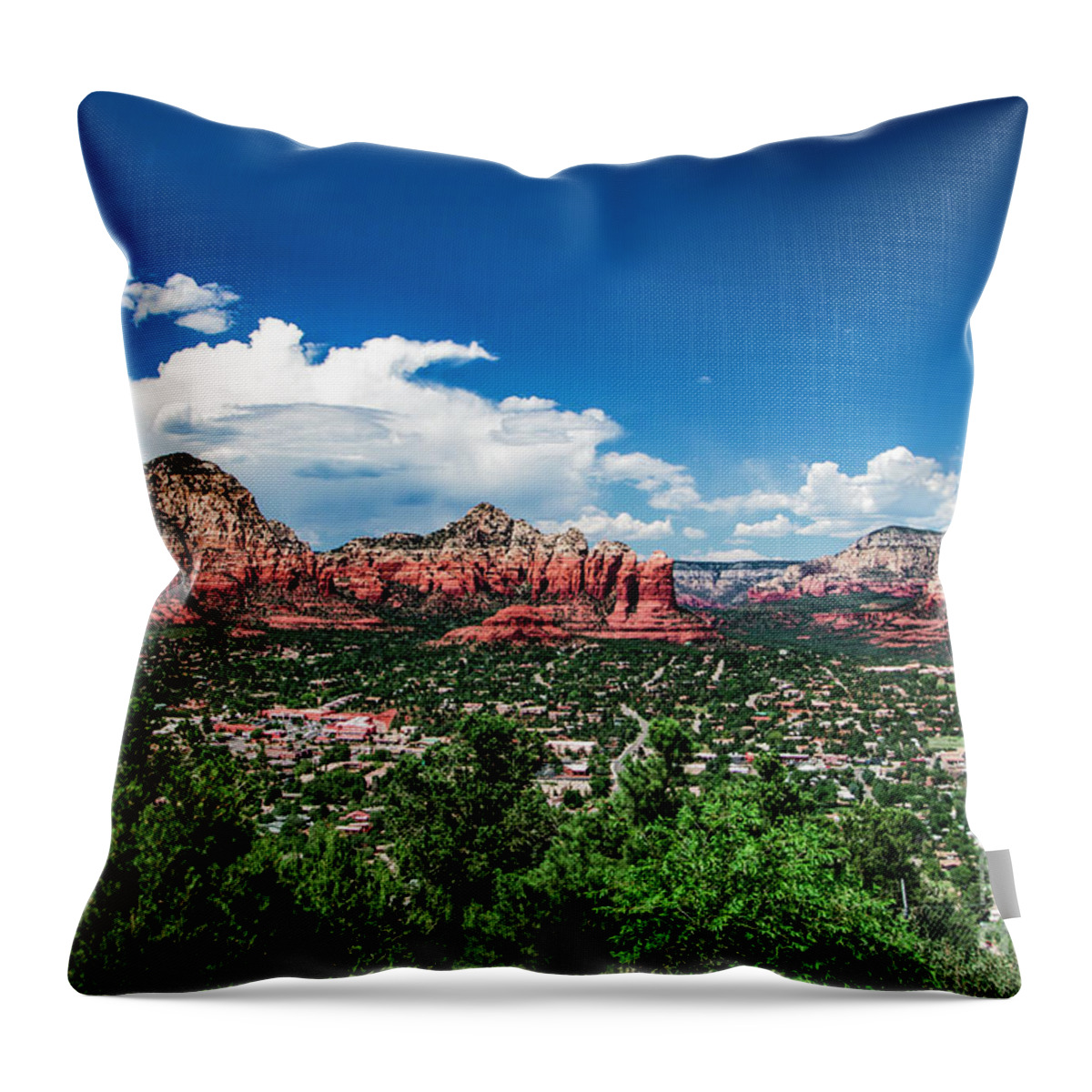 Landscape Throw Pillow featuring the photograph Sedona #2 by Mark Jackson