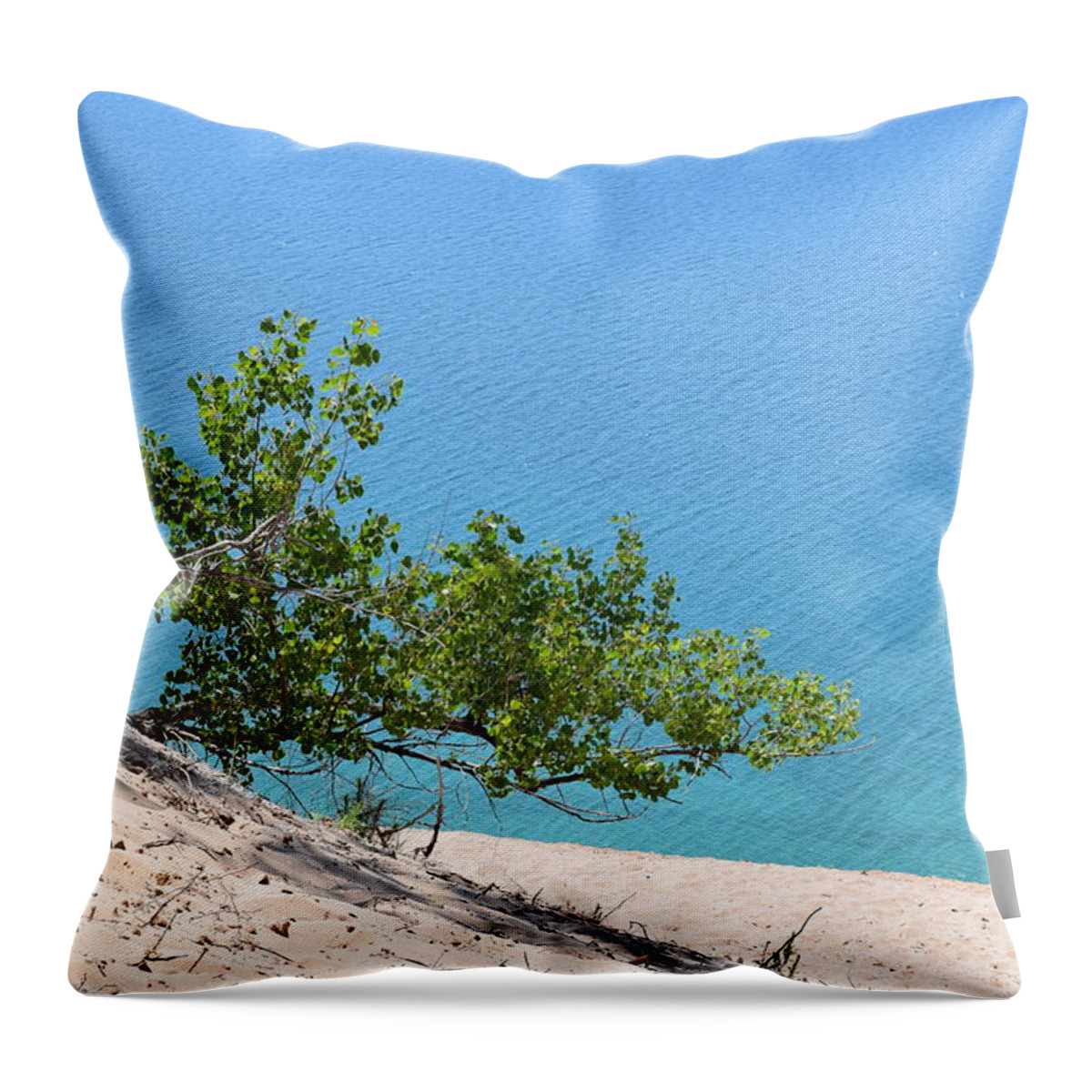 Sleeping Throw Pillow featuring the photograph Sleeping Bear Waves #2 by Curtis Krusie