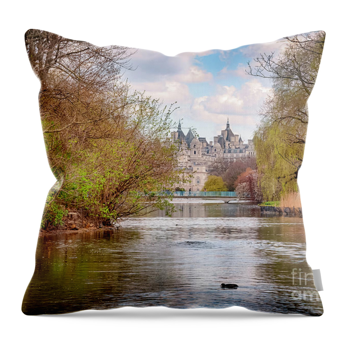 City Throw Pillow featuring the photograph St James Park #2 by Mariusz Talarek