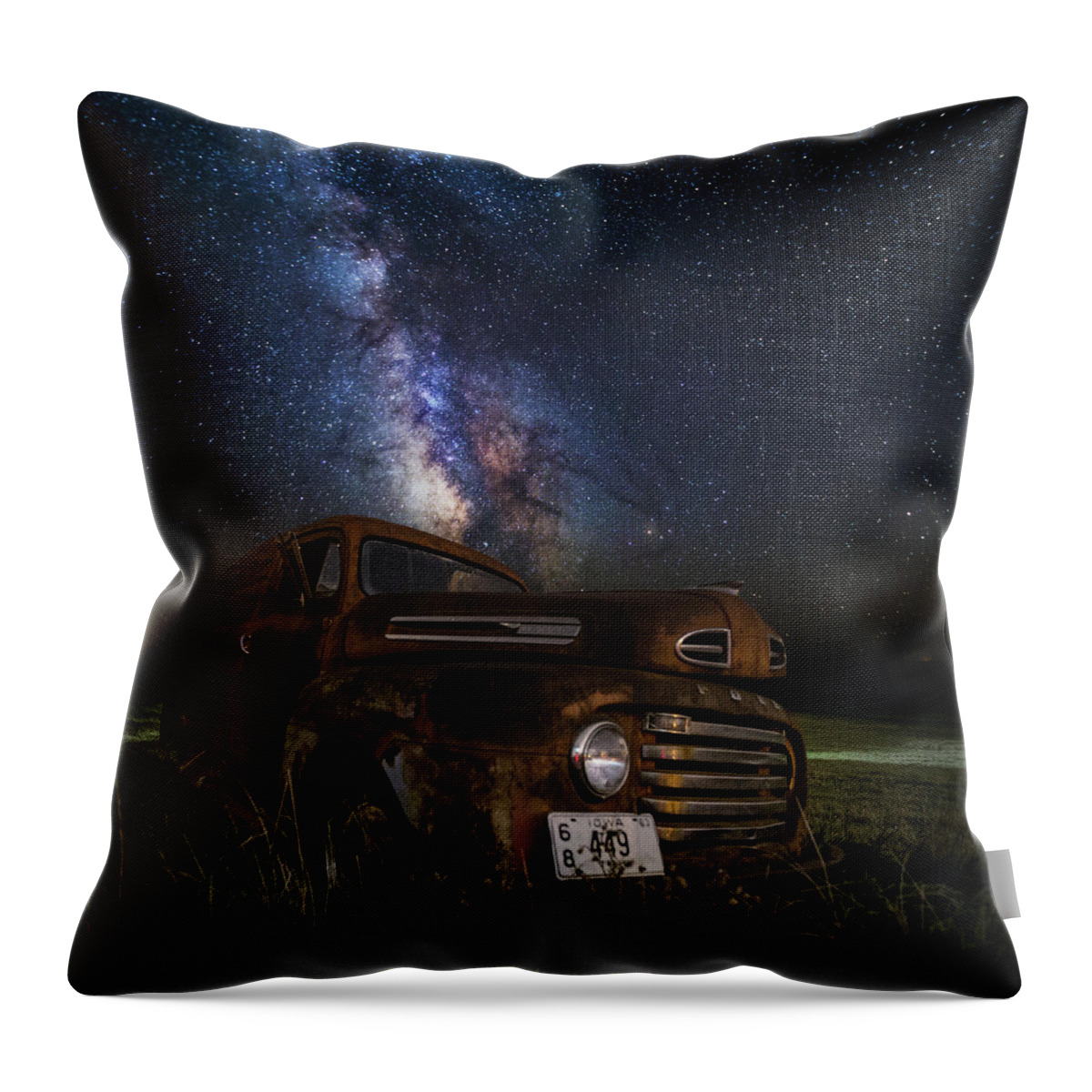 Usa Throw Pillow featuring the photograph Stardust and Rust #3 by Aaron J Groen