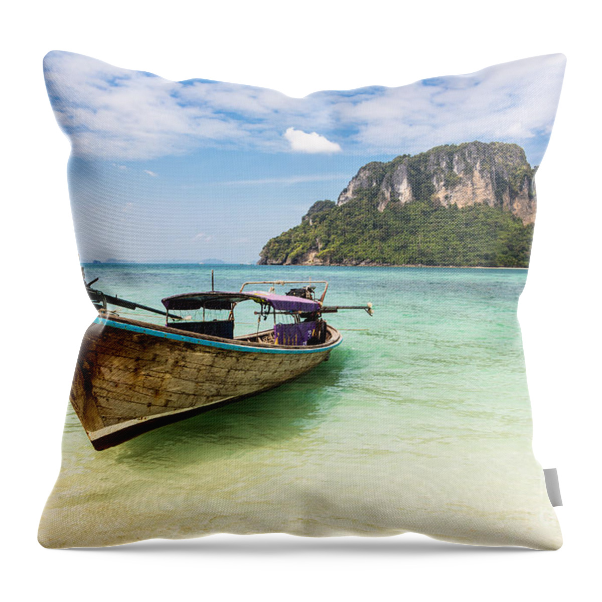 Thailand Throw Pillow featuring the photograph Stunning Krabi in Thailand #2 by Didier Marti