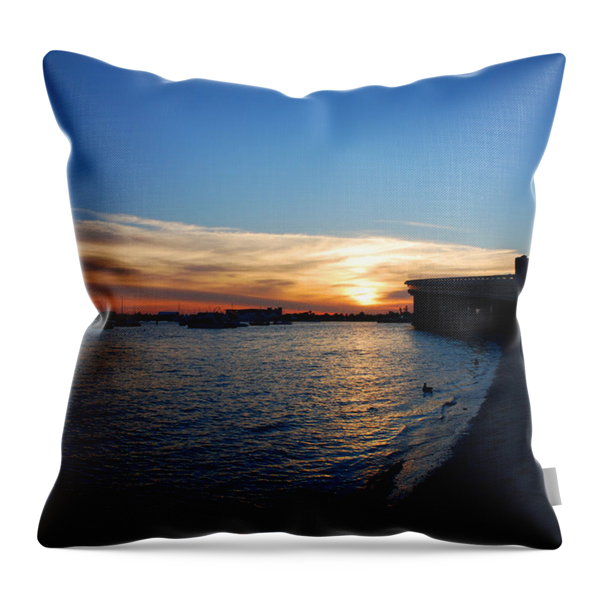  Throw Pillow featuring the photograph 2- Sunset In Paradise by Joseph Keane