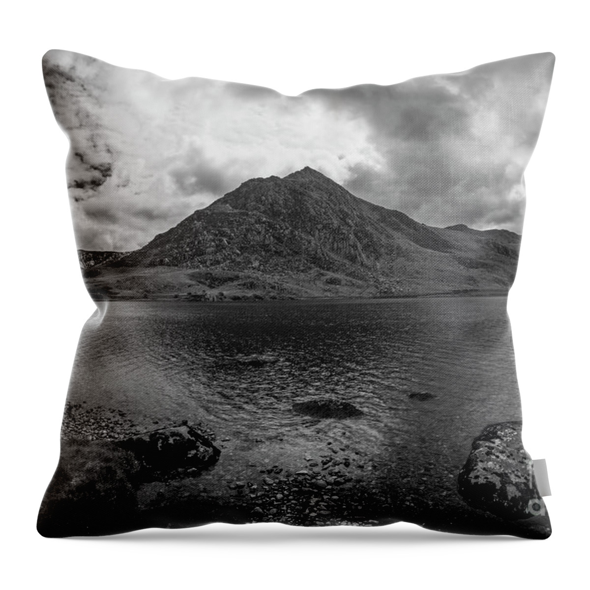 Wales Throw Pillow featuring the photograph Tryfan Mountain #2 by Ian Mitchell