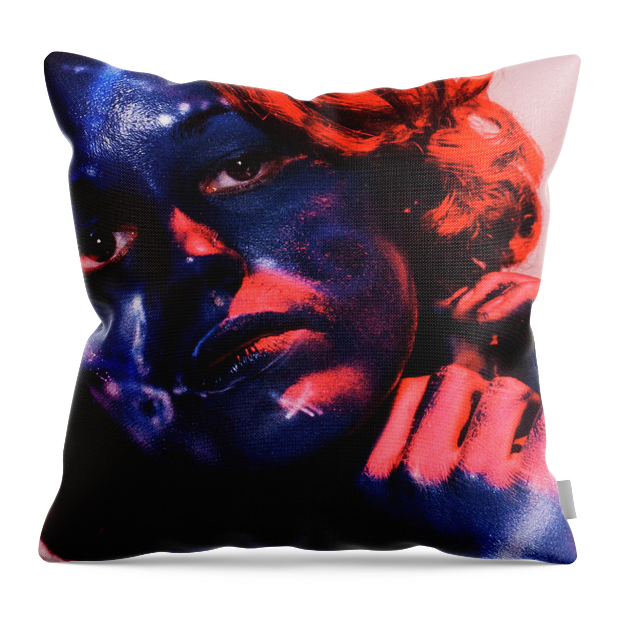 Portrait Throw Pillow featuring the photograph Untitled #2 by David Martin