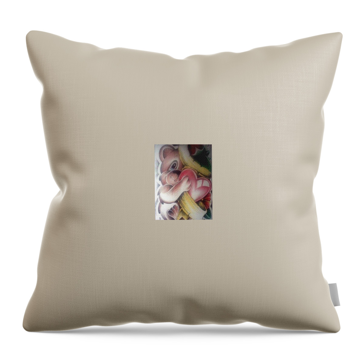 Black Art Throw Pillow featuring the drawing Untitled #2 by Maru 