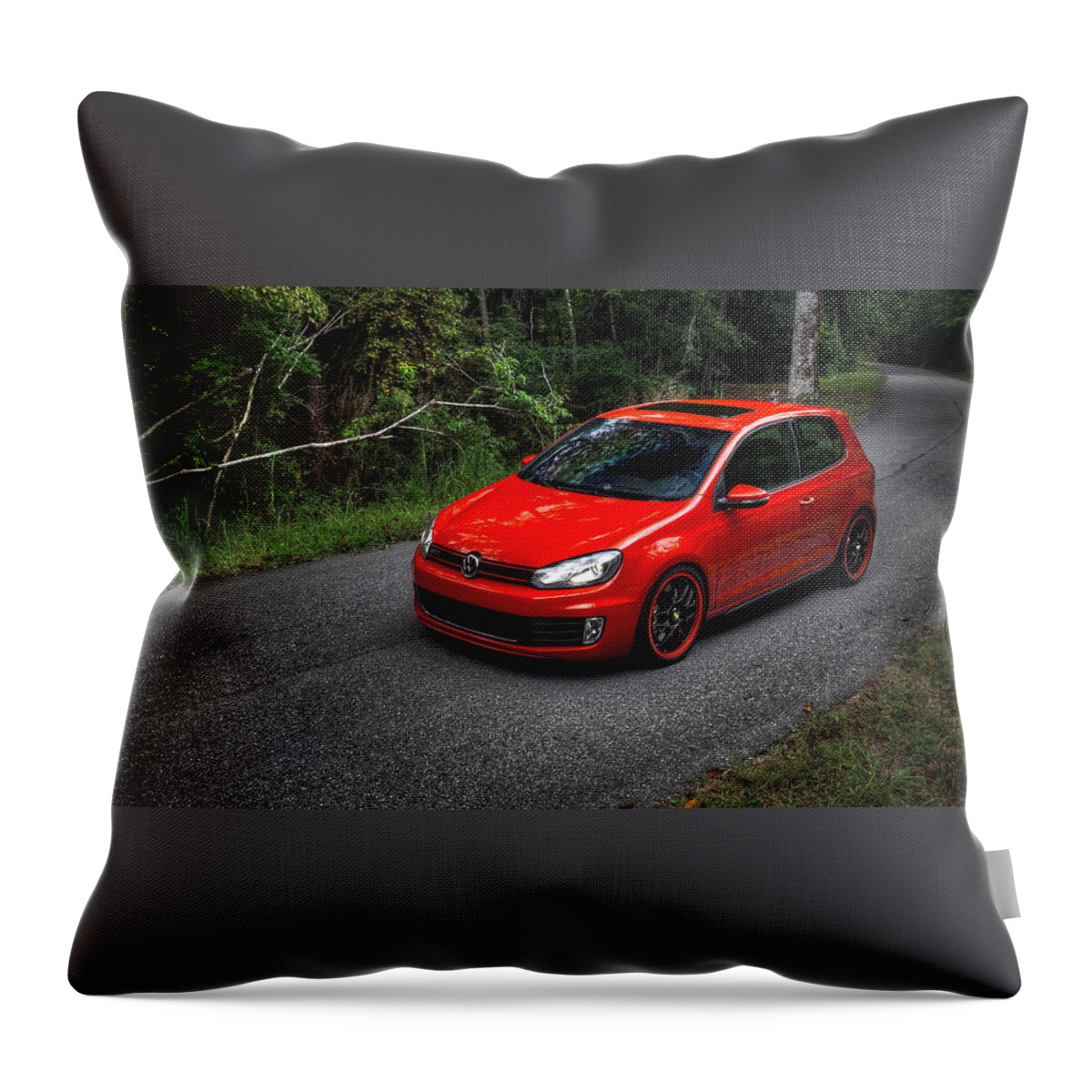 Volkswagen Throw Pillow featuring the photograph Volkswagen #2 by Jackie Russo