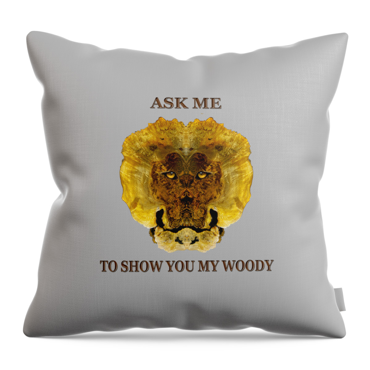 Woody Throw Pillow featuring the digital art Woody 82 #2 by Rick Mosher