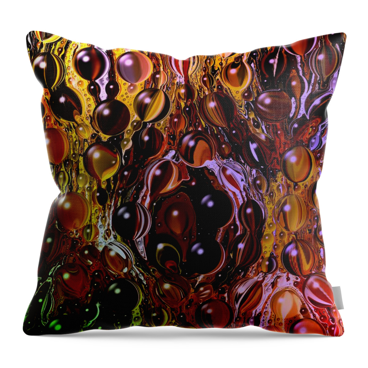 Digital Art Throw Pillow featuring the digital art Abstract #200 by Belinda Cox
