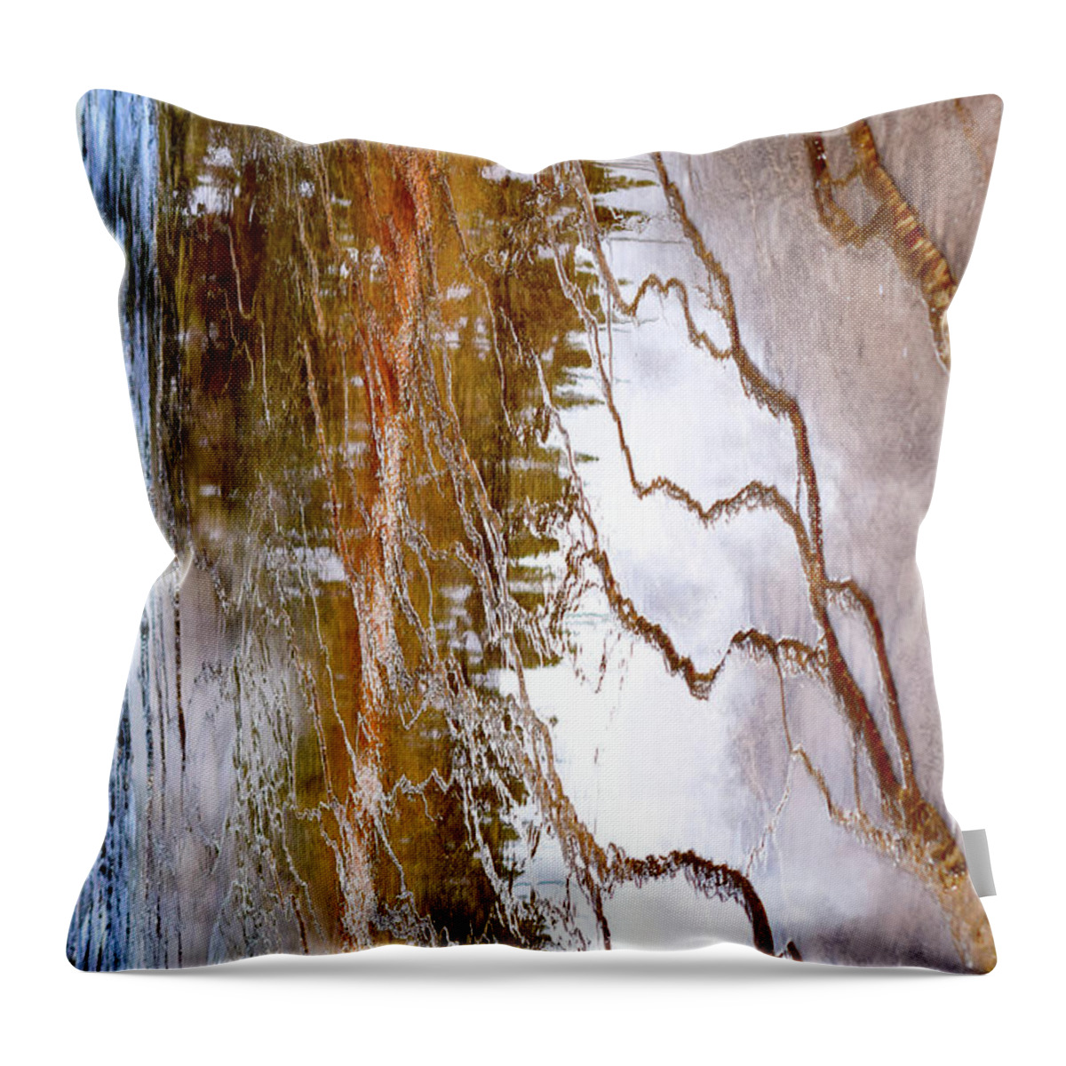 Wyoming Images Throw Pillow featuring the photograph Abstract Yellowstone Photography 20180518-103 by Rowan Lyford