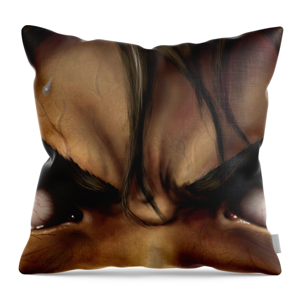 Attack On Titan Throw Pillow featuring the digital art Attack On Titan #21 by Super Lovely