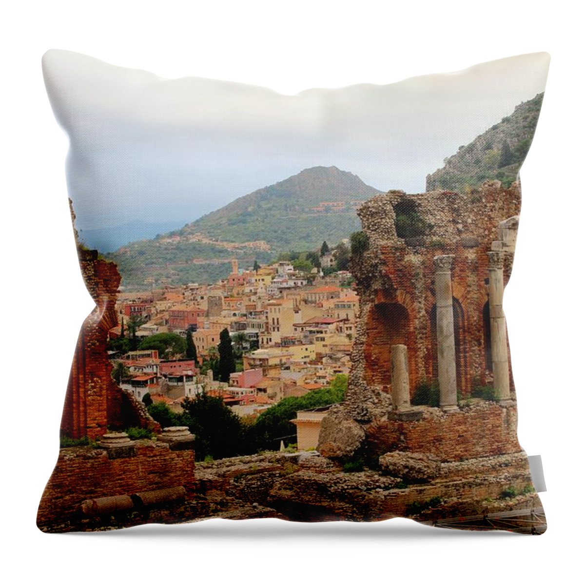 Sicily Throw Pillow featuring the photograph Sicily #21 by Donn Ingemie