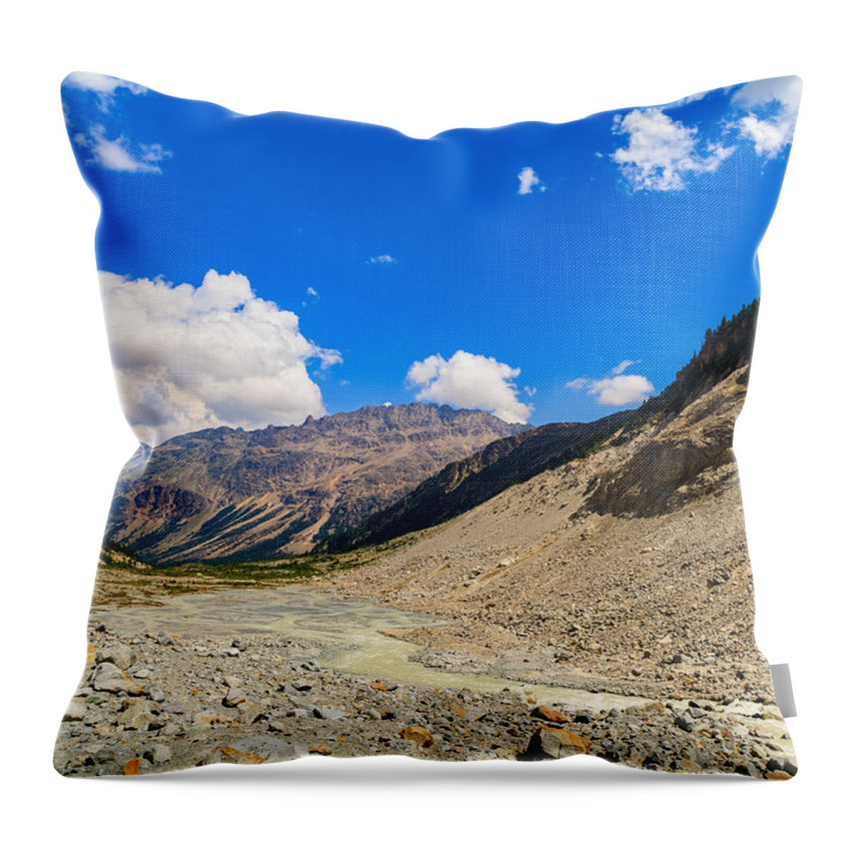 Bavarian Throw Pillow featuring the photograph Swiss Mountains #23 by Raul Rodriguez