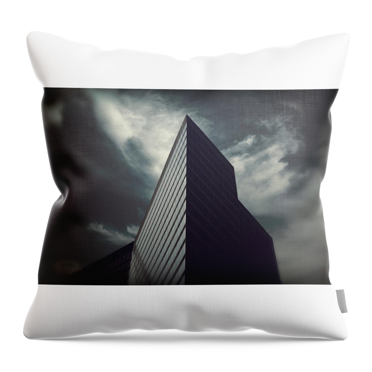 Building Throw Pillow featuring the digital art Building #24 by Super Lovely