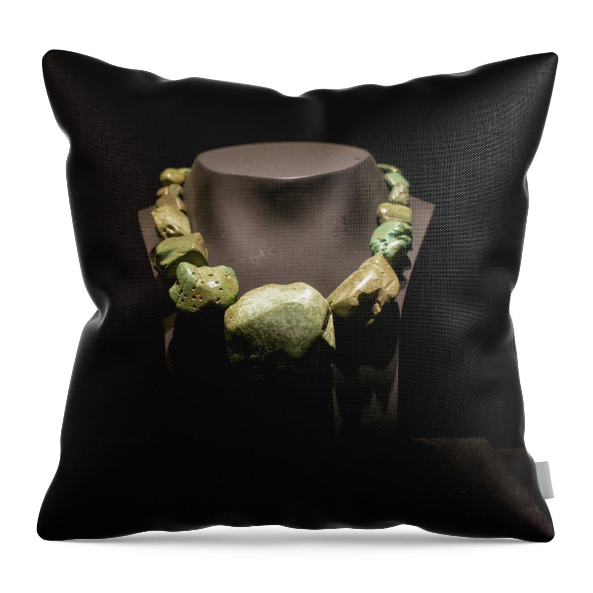 Artifacts Throw Pillow featuring the digital art Museo Larco Artifacts #24 by Carol Ailles