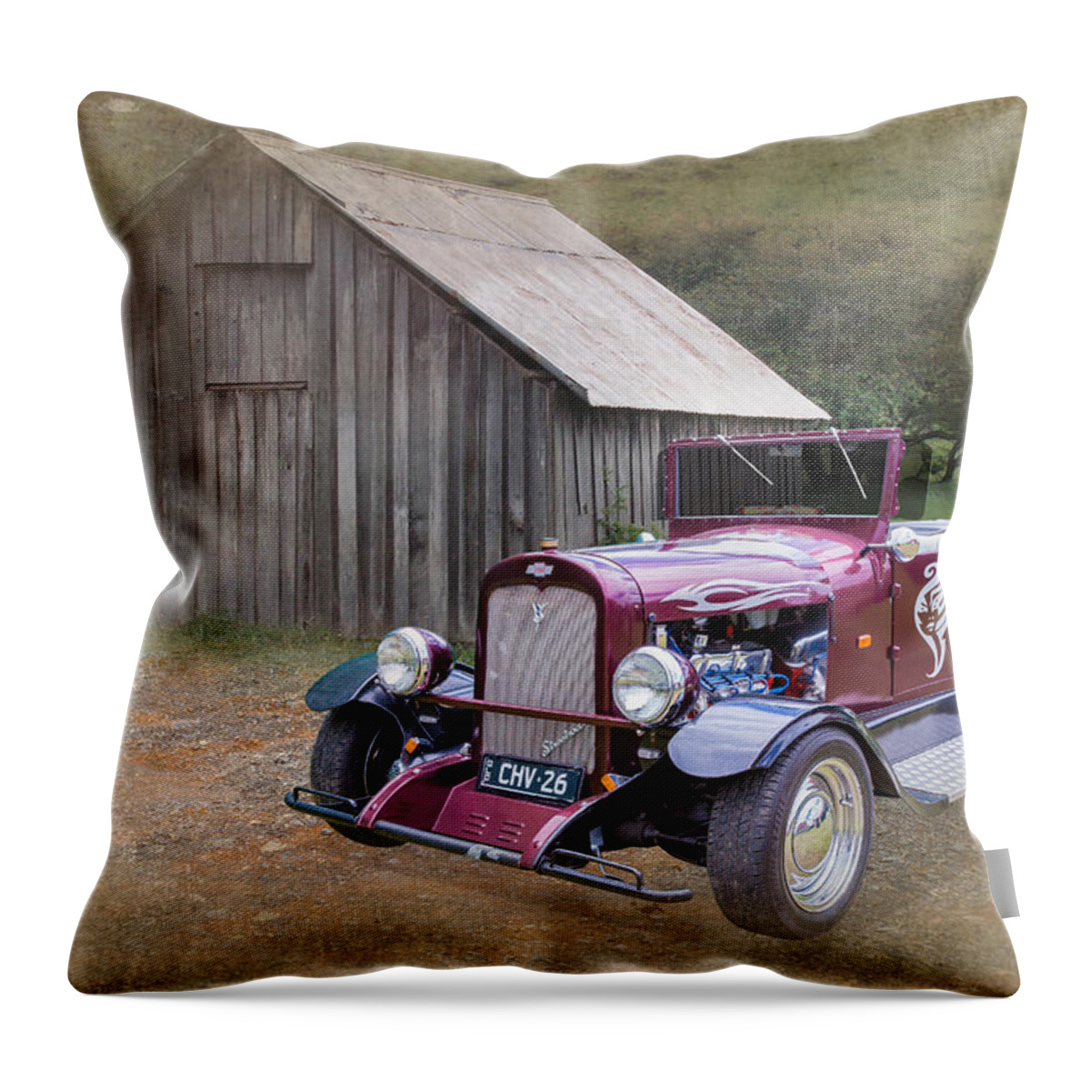 Hot Rod Throw Pillow featuring the photograph 26 Chevy Roadster by Keith Hawley