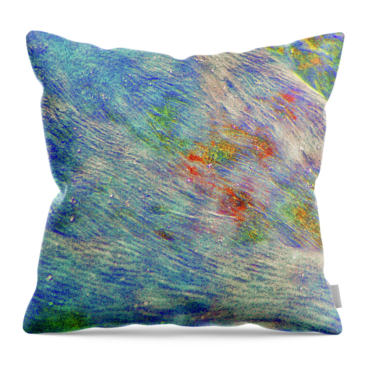 Paintings Throw Pillow featuring the digital art 27- Flow by Joseph Keane