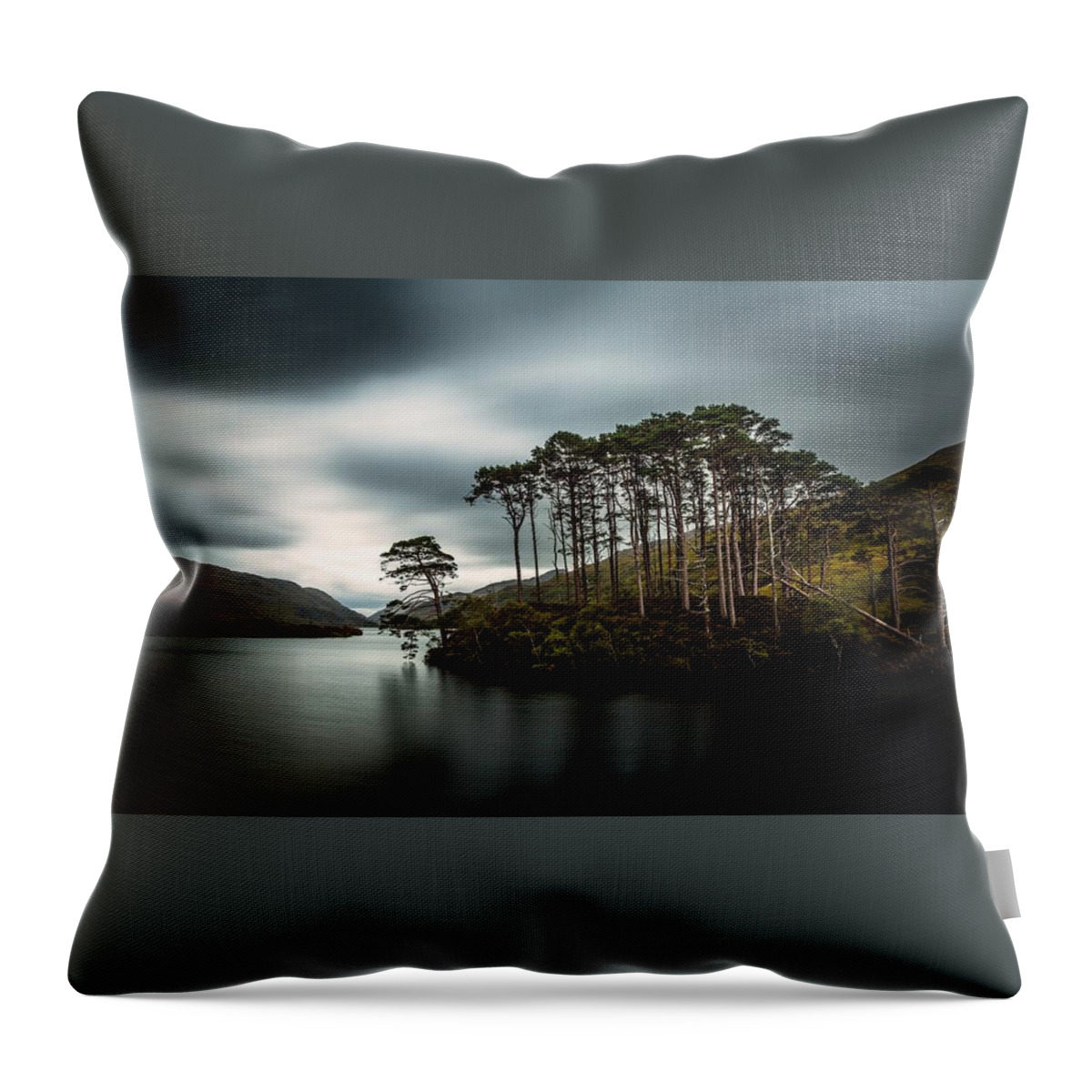 Lake Throw Pillow featuring the digital art Lake #29 by Super Lovely