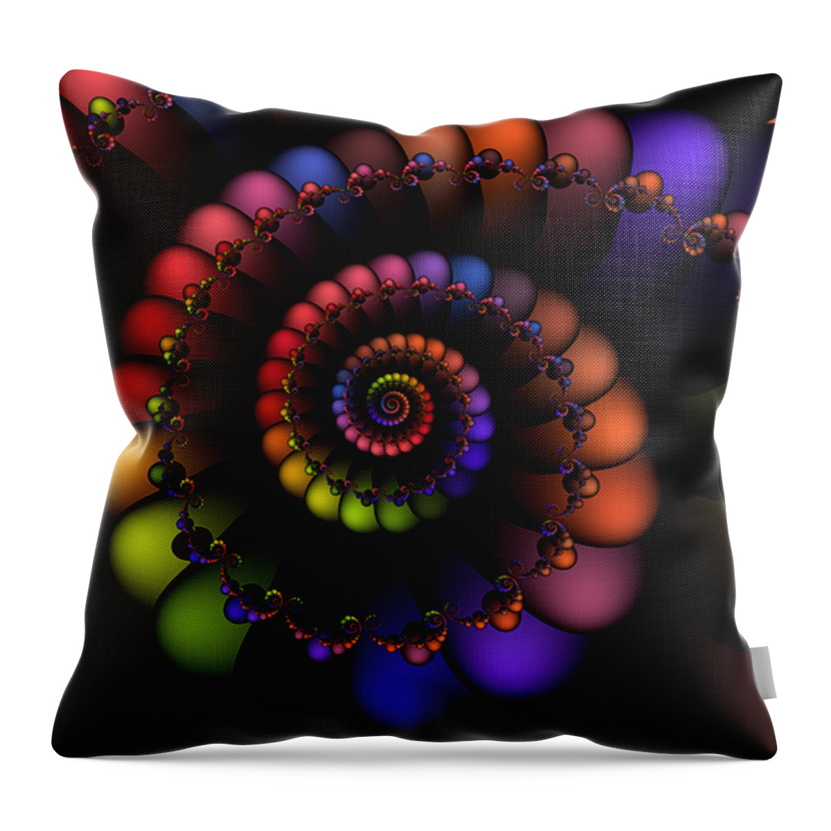 Abstract Throw Pillow featuring the digital art 2X1 Abstract 428 by Rolf Bertram
