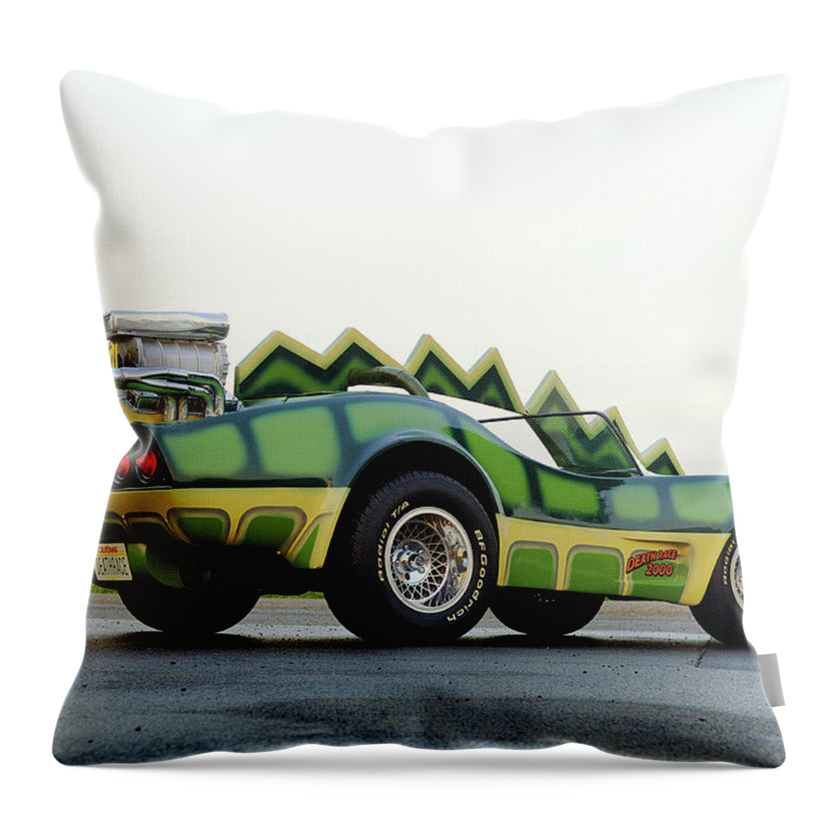 Chevrolet Corvette Throw Pillow featuring the digital art Chevrolet Corvette #3 by Maye Loeser