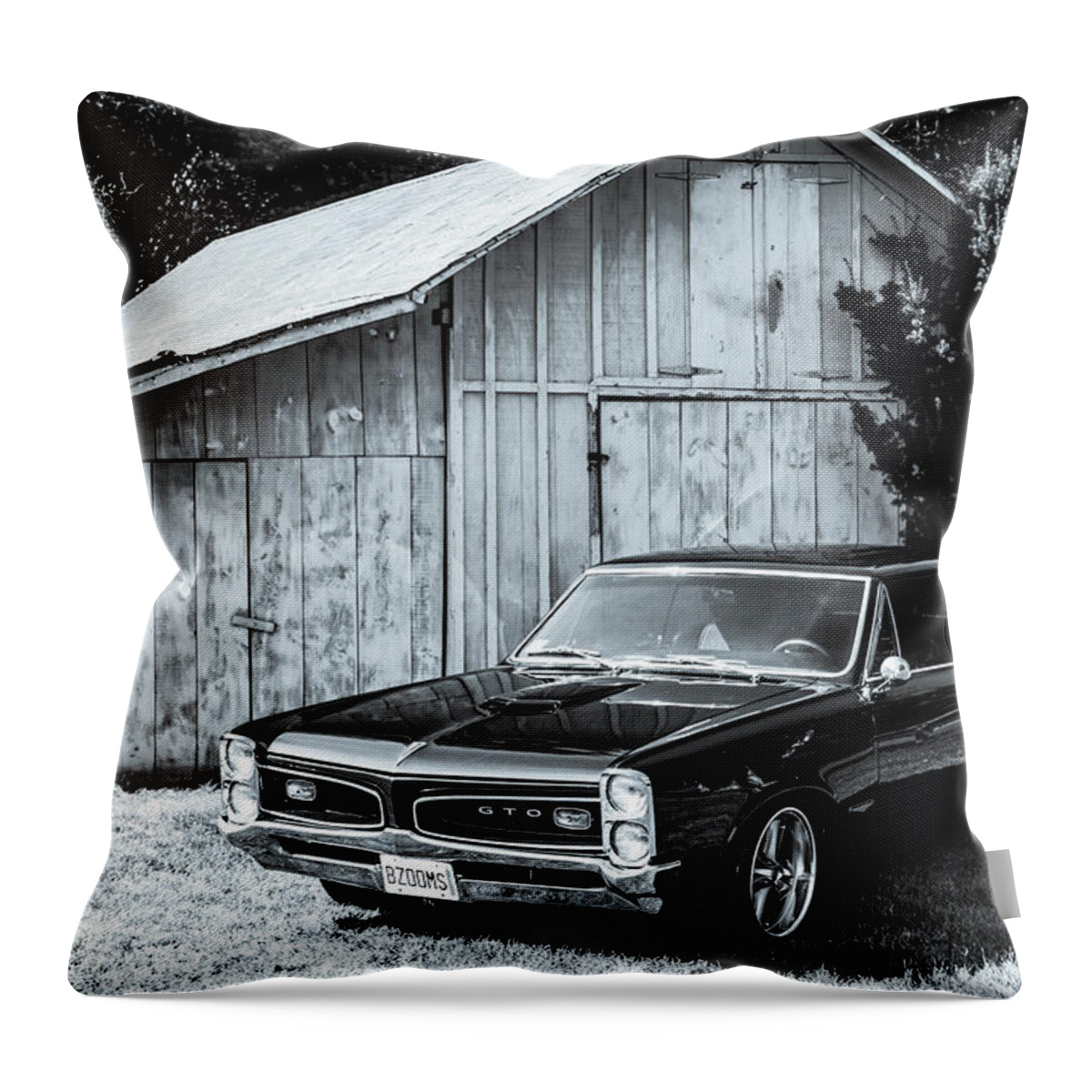 Gto Throw Pillow featuring the photograph Classic Cars #3 by Mickie Bettez