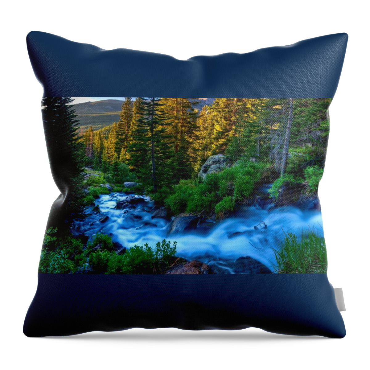 Creek Throw Pillow featuring the photograph Creek #3 by Mariel Mcmeeking