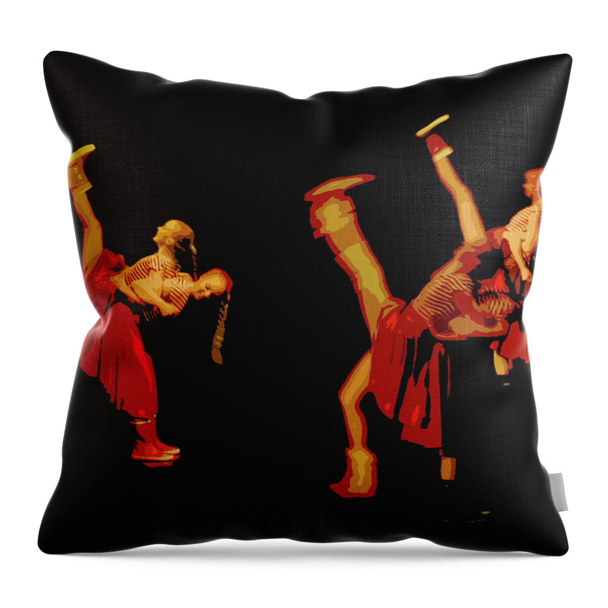 Finland Throw Pillow featuring the photograph Dancers #3 by Jouko Lehto