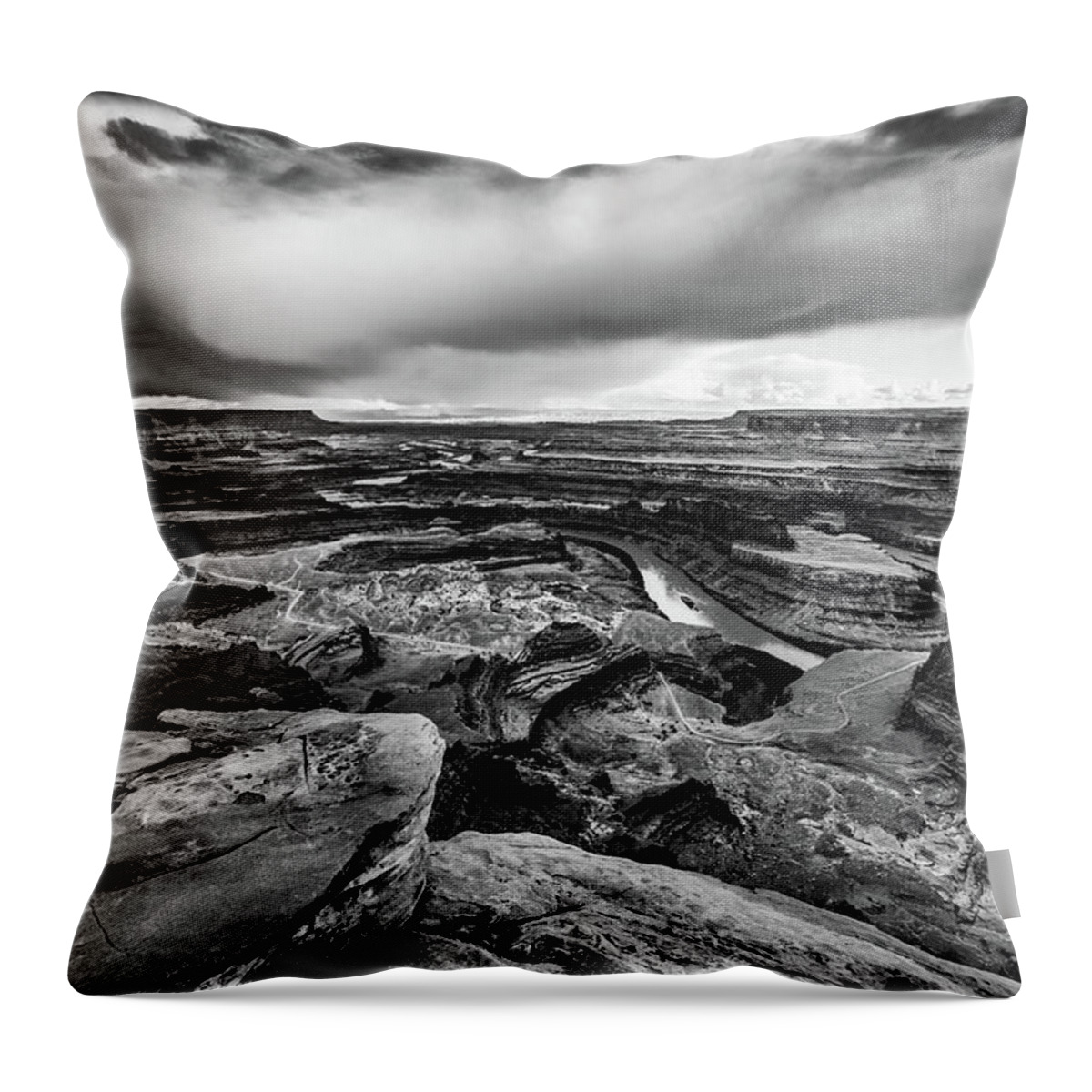 Jay Stockhaus Throw Pillow featuring the photograph Dead Horse Point #3 by Jay Stockhaus