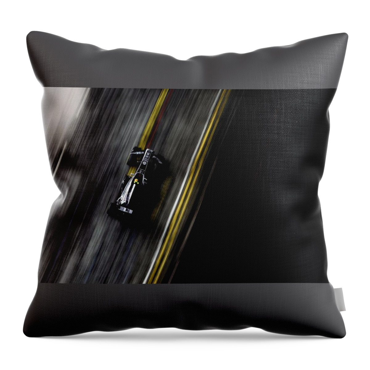 F1 Throw Pillow featuring the photograph F1 #3 by Jackie Russo