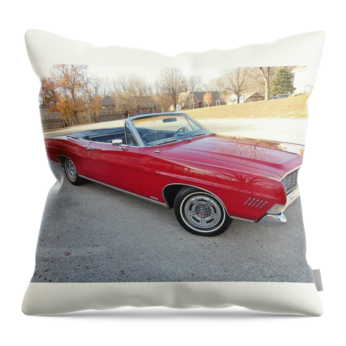Ford Galaxie 500 Xl Throw Pillow featuring the photograph Ford Galaxie 500 XL #3 by Jackie Russo
