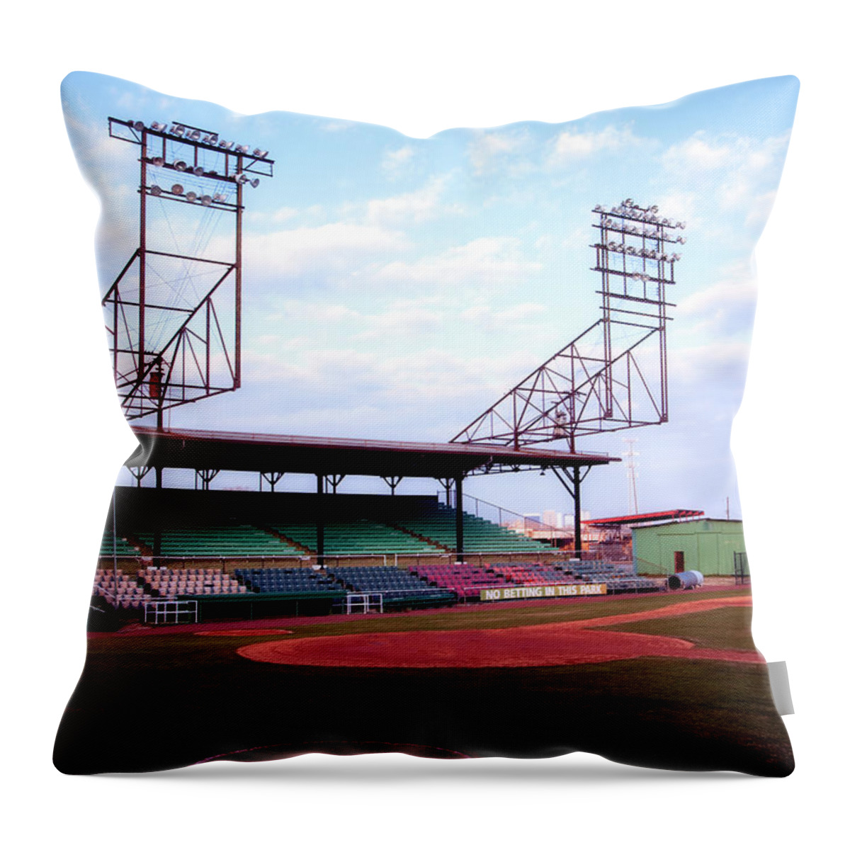 Rickwood Field Throw Pillow featuring the photograph Historic Rickwood Field #3 by Mountain Dreams